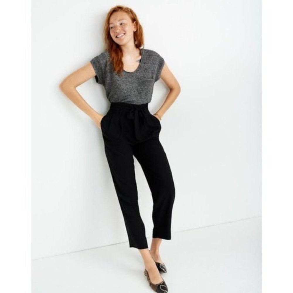 Madewell Women's Drapey Paperbag Pants - Size 8